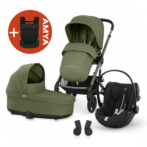 CYBEX Gold Talos 3in1 +AMYA - Moss Green/Moon Black